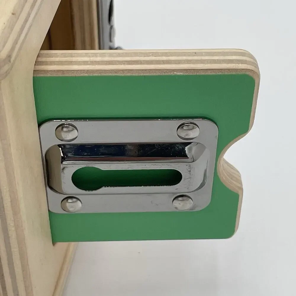 Lovevery Wood Lockbox Montessori Learning Educational Toy Latch Activity Cube